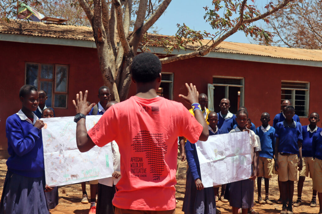 Spreading the word about conservation to young local community member