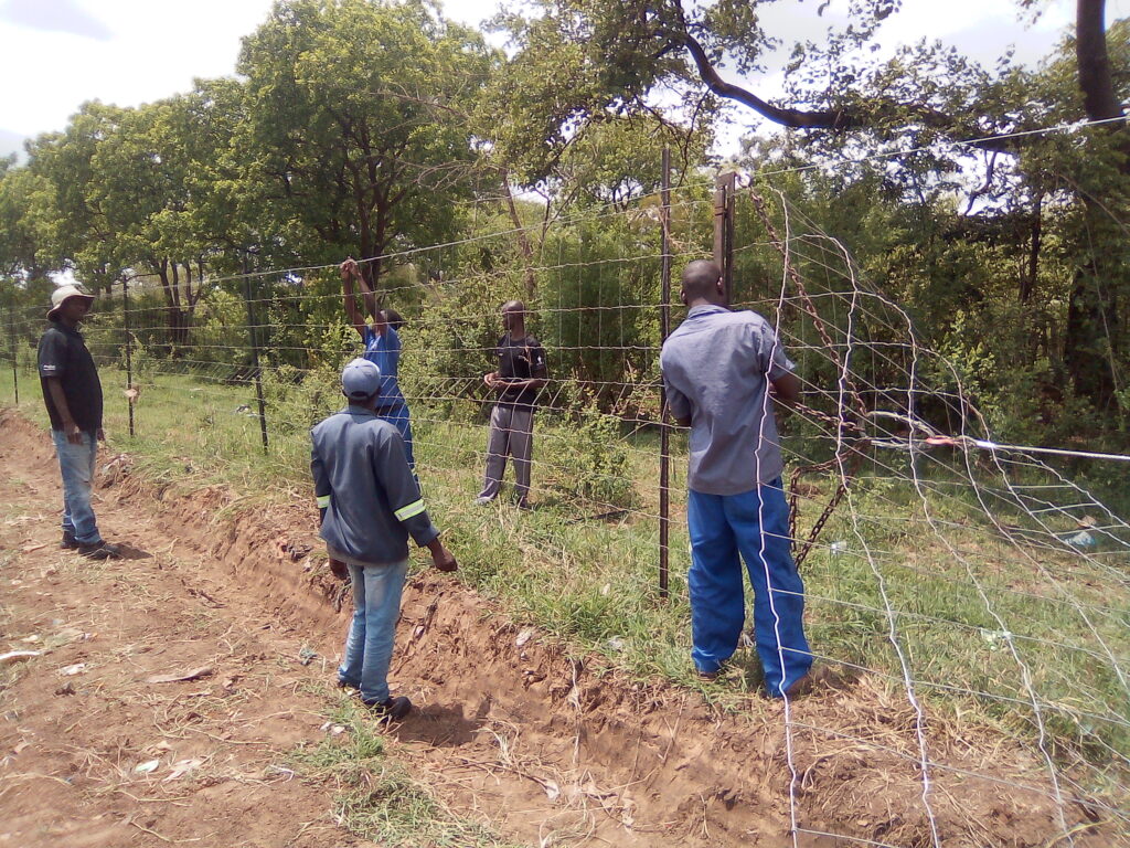 Zambia Re instatement of National Park fence Credit Elephant Connection